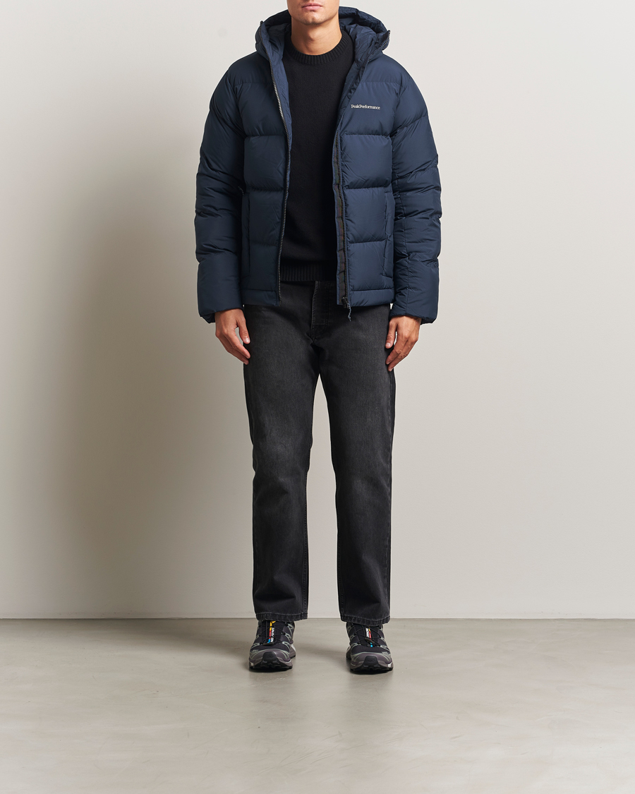 Herr | Jackor | Peak Performance | Rivel Down Hooded Jacket Blue Shadow