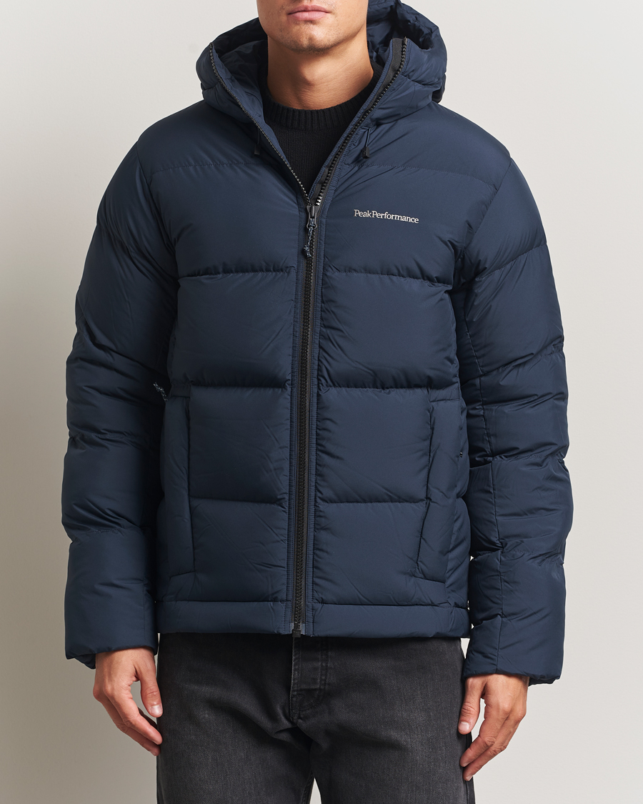 Herr | Jackor | Peak Performance | Rivel Down Hooded Jacket Blue Shadow