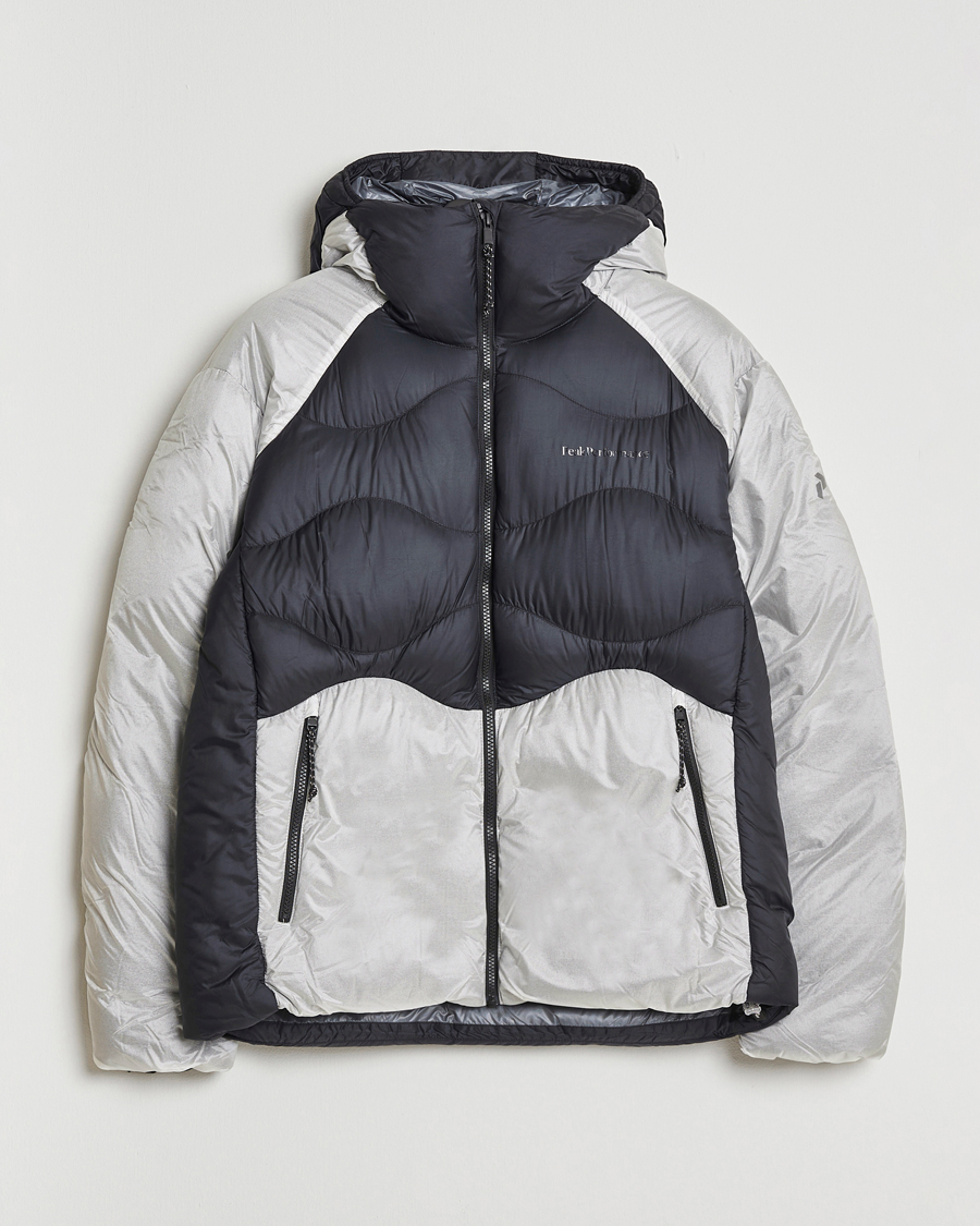 Herr | Jackor | Peak Performance | Helium Diamond Fused Hooded Down Jacket Black/Antarctica