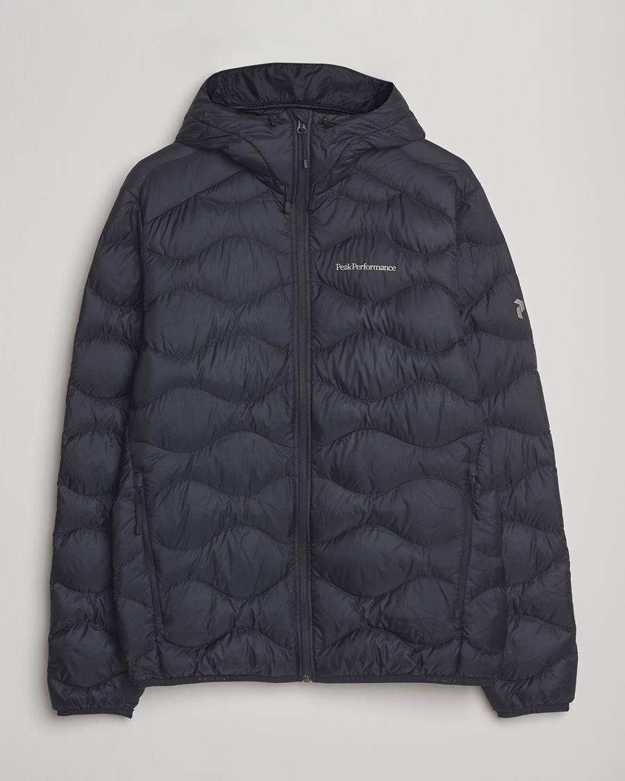 Herr | Jackor | Peak Performance | Helium Down Hooded Jacket Black