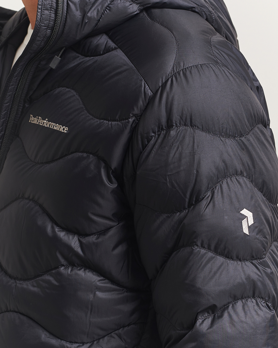 Herr | Jackor | Peak Performance | Helium Down Hooded Jacket Black
