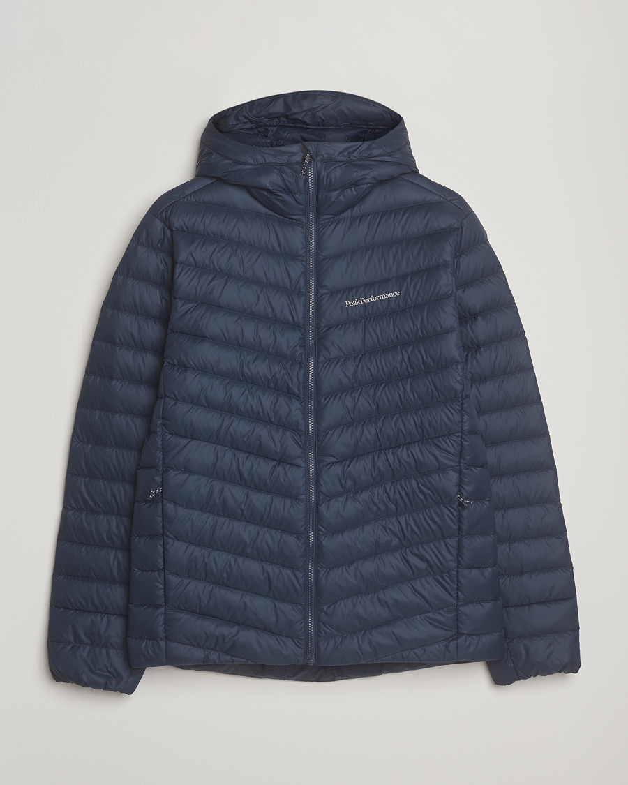 Herr | Jackor | Peak Performance | Frost Down Hooded Jacket Blue Shadow