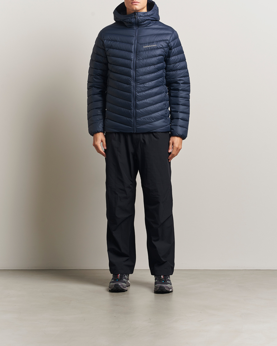 Herr | Jackor | Peak Performance | Frost Down Hooded Jacket Blue Shadow