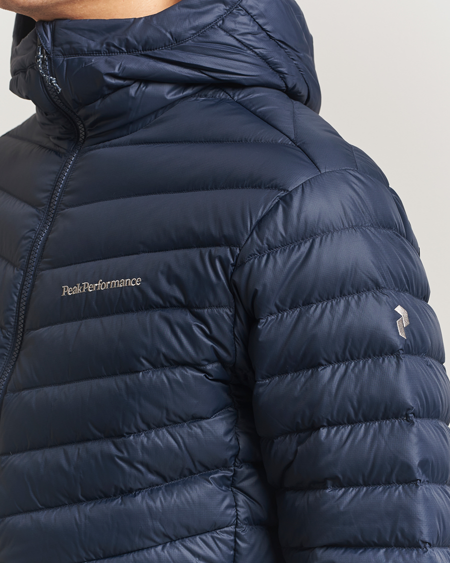 Herr | Jackor | Peak Performance | Frost Down Hooded Jacket Blue Shadow
