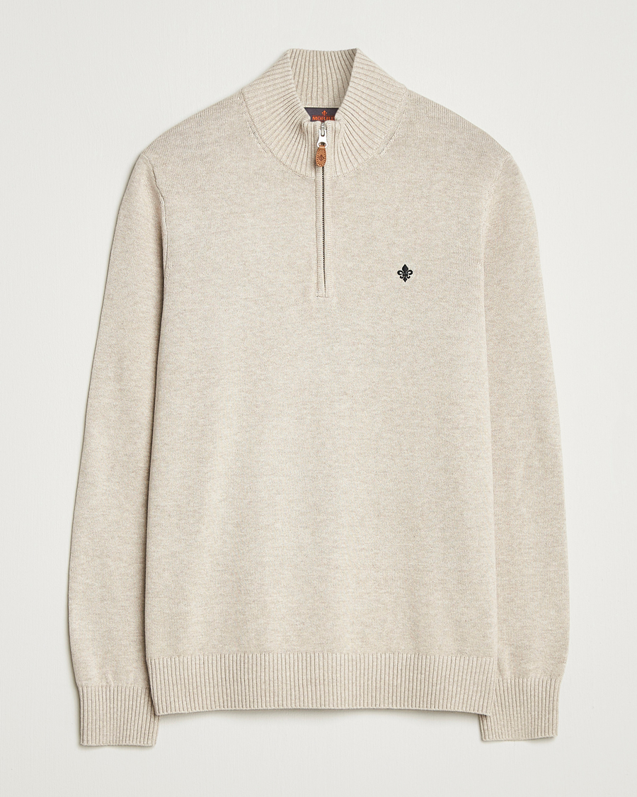 Herr | Tröjor | Morris | Darmon Half Zip Beige