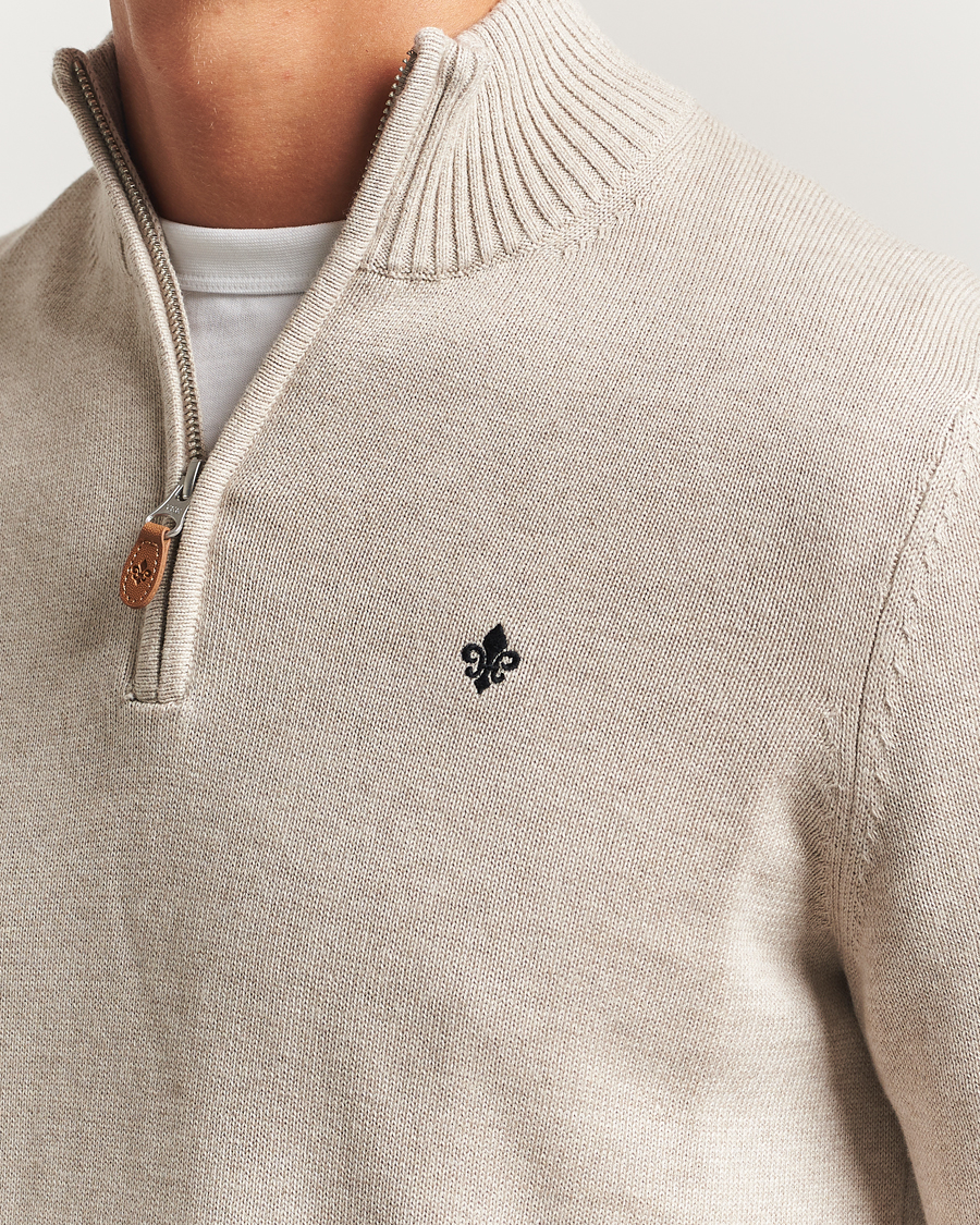 Herr | Tröjor | Morris | Darmon Half Zip Beige