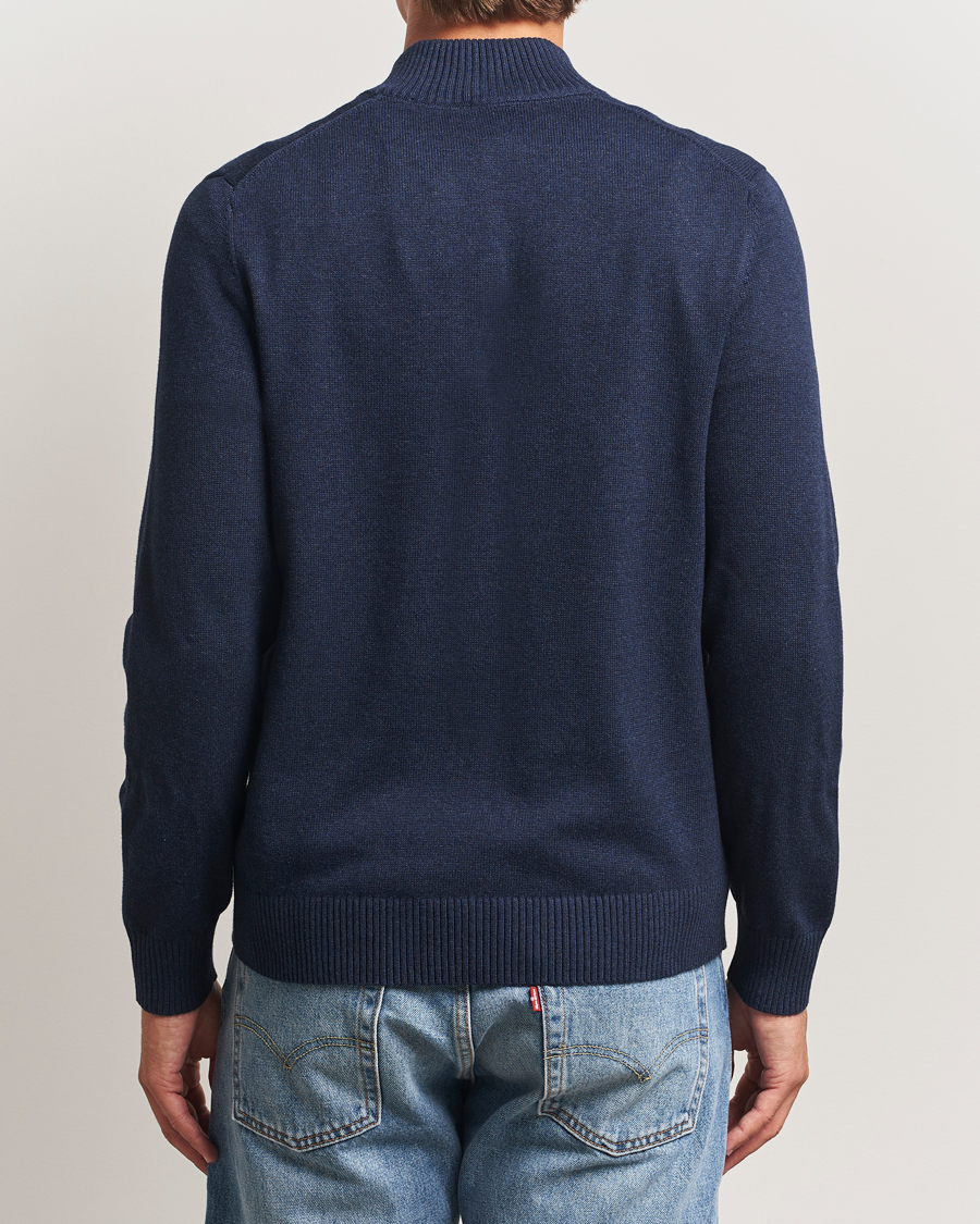 Herr | Tröjor | Morris | Darmon Half Zip Blue