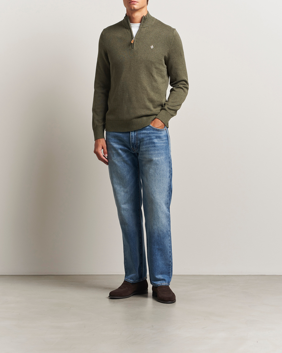 Herr | Tröjor | Morris | Darmon Half Zip Olive