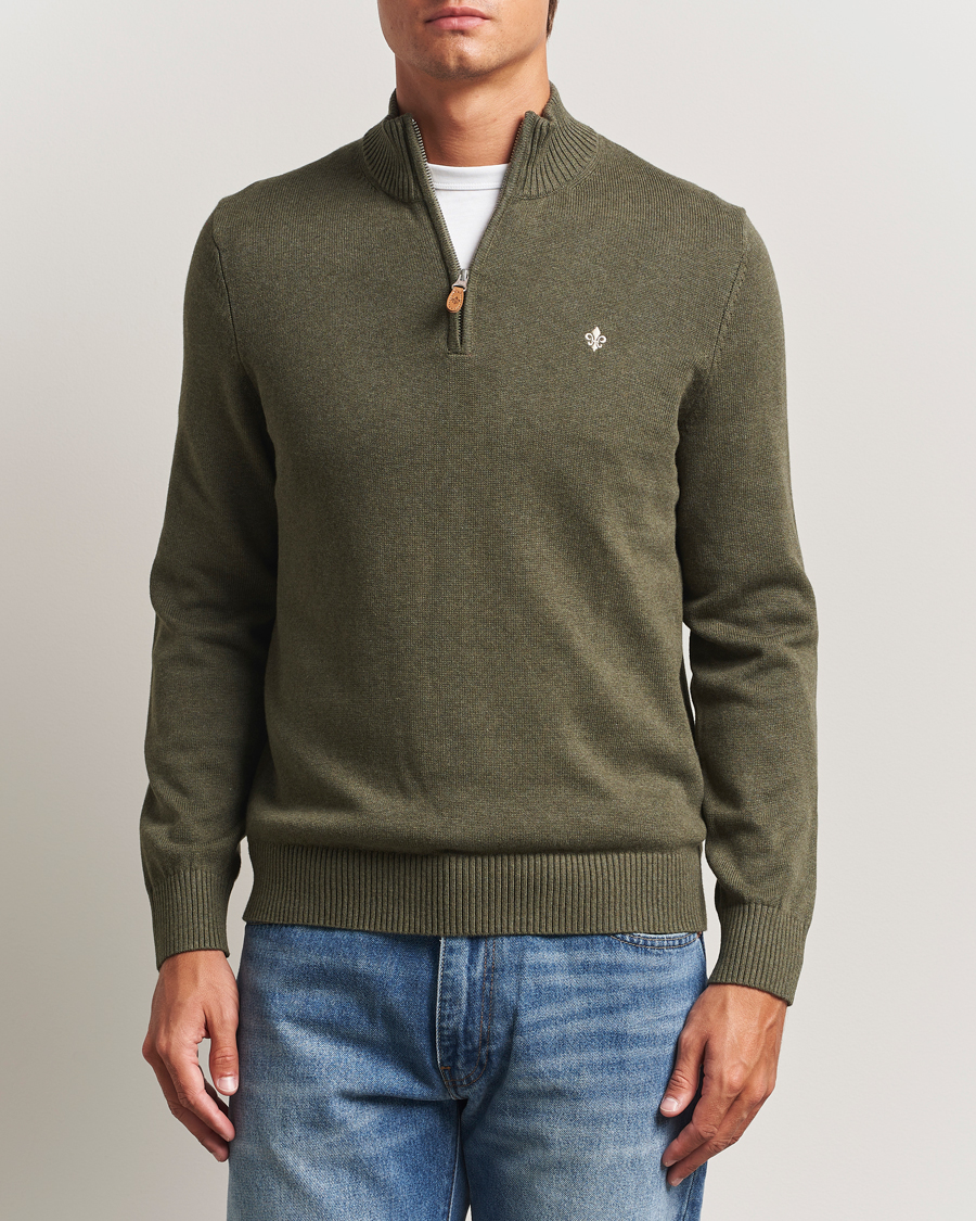 Herr | Tröjor | Morris | Darmon Half Zip Olive