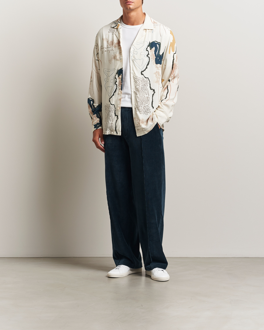 Herr | Skjortor | OAS | Brillo Viscose Shirt Beige