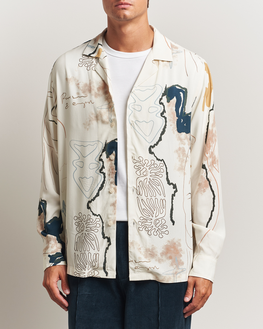 Herr | Skjortor | OAS | Brillo Viscose Shirt Beige
