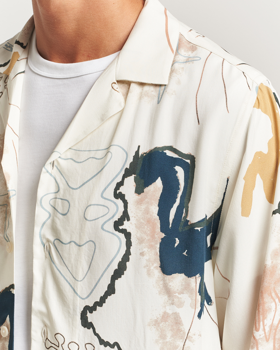Herr | Skjortor | OAS | Brillo Viscose Shirt Beige