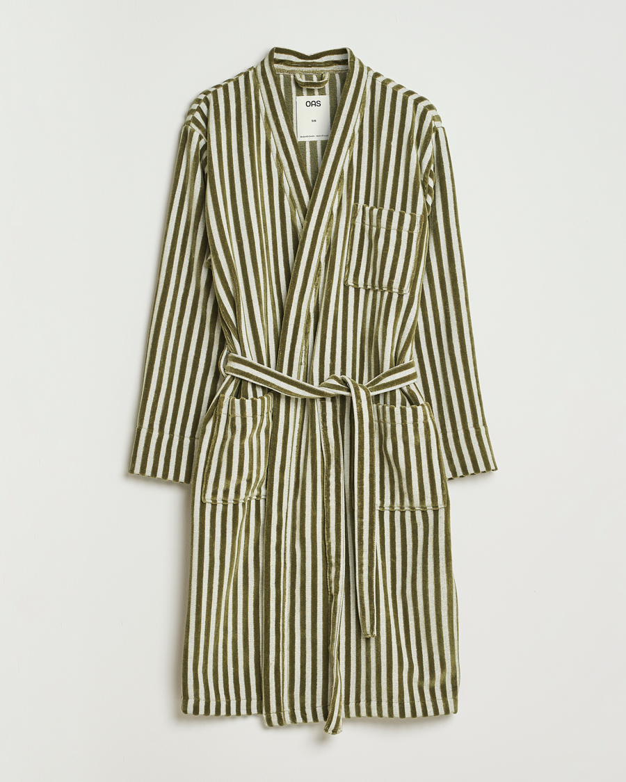 Herr | Pyjamas & Morgonrockar | OAS | Korto Cotton Robe Green
