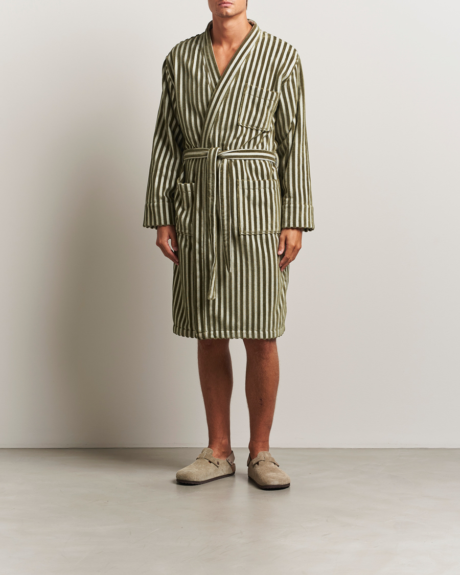 Herr | Pyjamas & Morgonrockar | OAS | Korto Cotton Robe Green