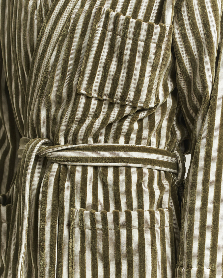 Herr | Pyjamas & Morgonrockar | OAS | Korto Cotton Robe Green