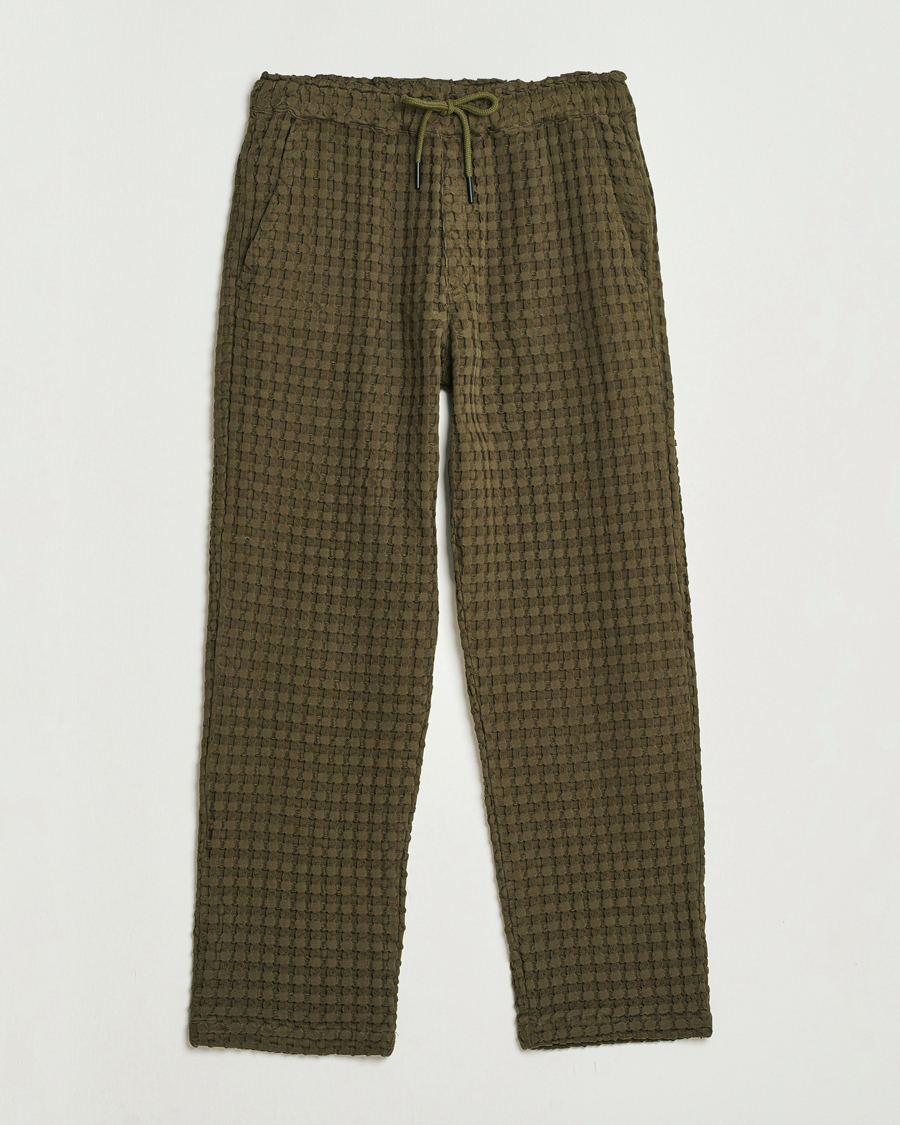 Herr | Byxor | OAS | Turtle Ayora Waffle Pants Dark Green
