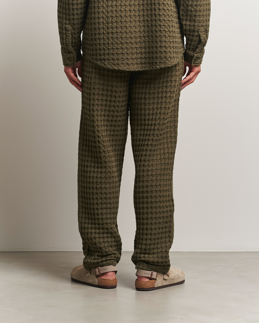 Herr | Byxor | OAS | Turtle Ayora Waffle Pants Dark Green