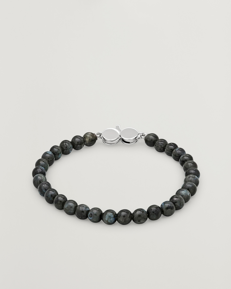 Herr | Smycken | Tom Wood | Cove Bracelet Slim Black Larvikite