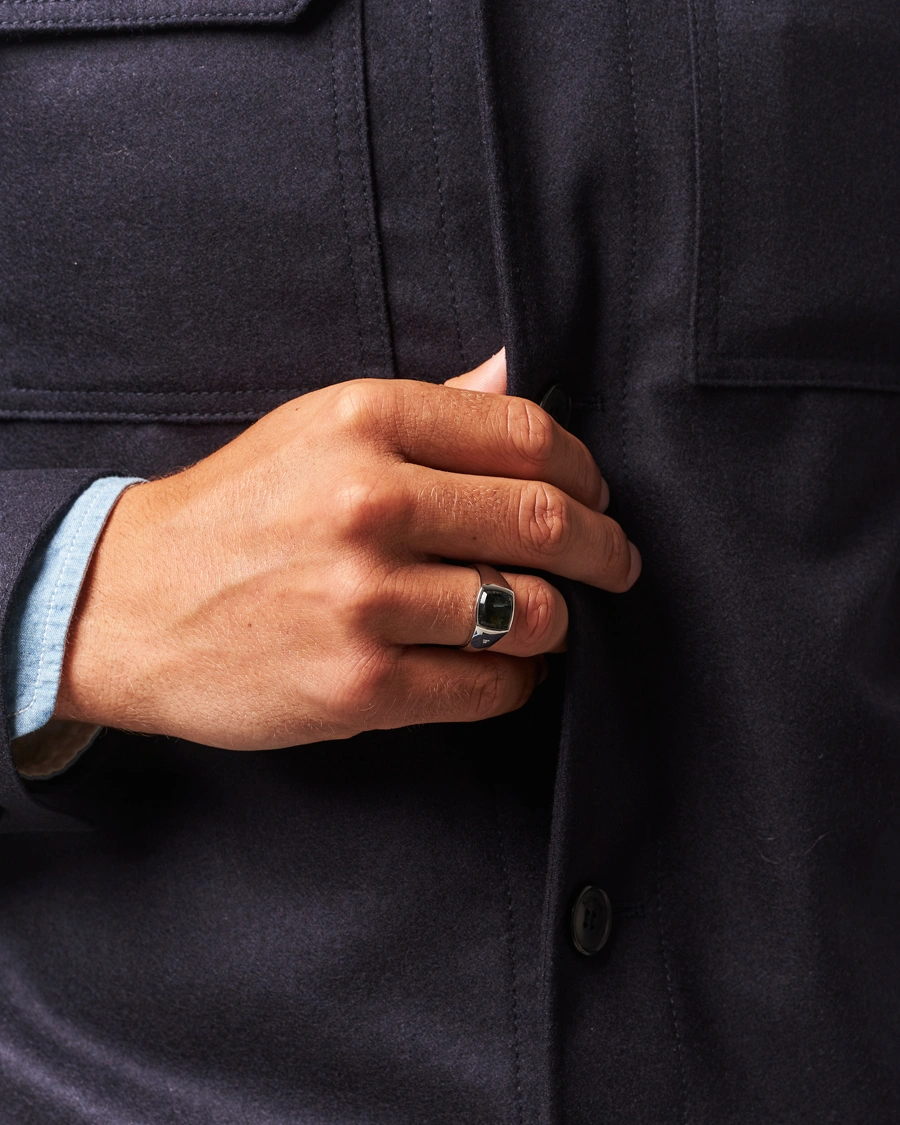 Herr | Smycken | Tom Wood | Kay Ring Black Larvikite