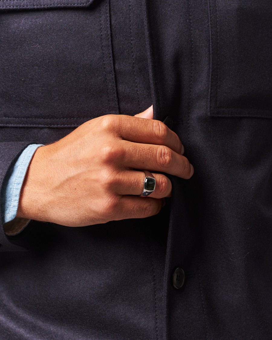 Herr | Smycken | Tom Wood | Kay Ring Black Larvikite