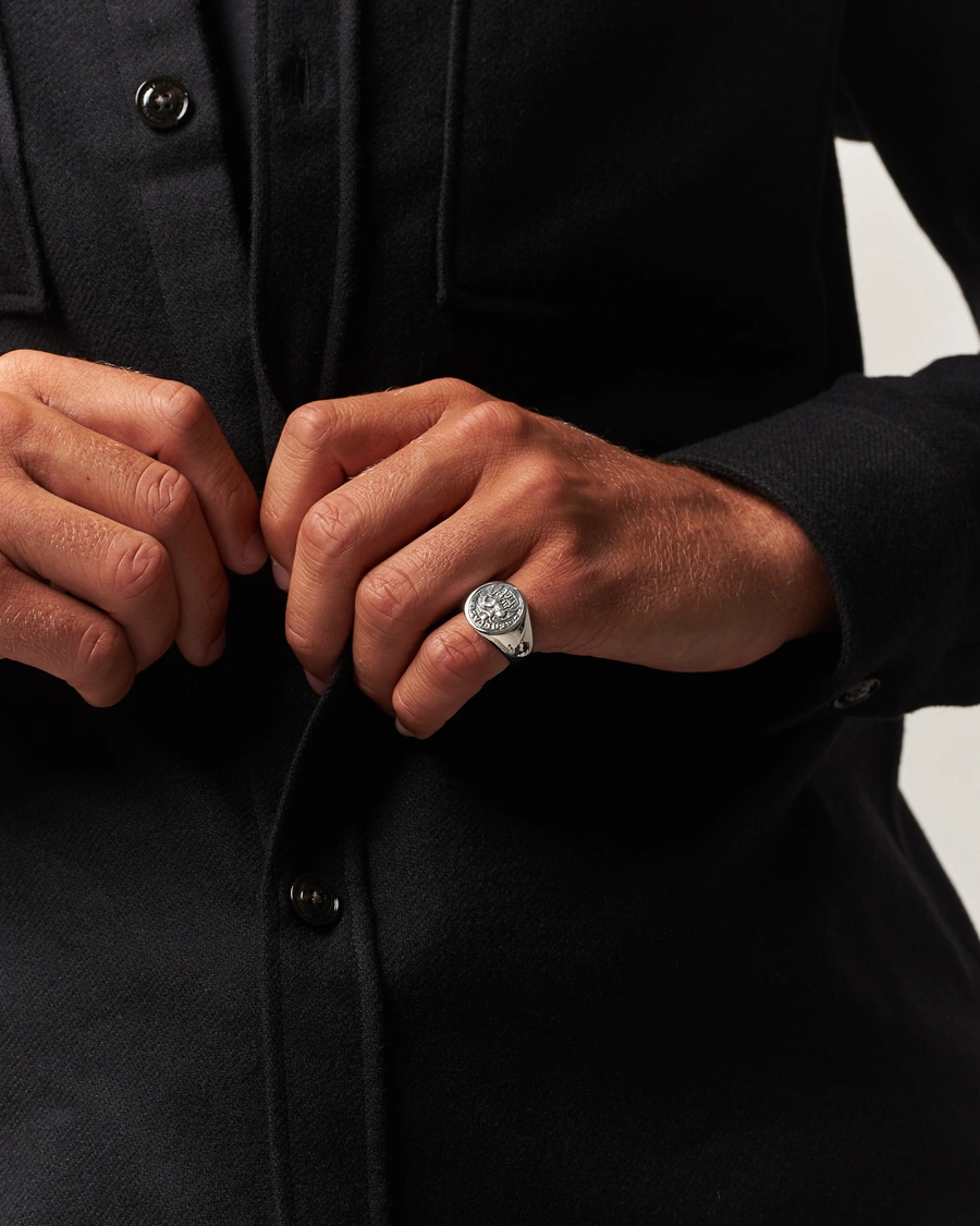 Herr | Smycken | Tom Wood | Coin Pinky Ring Silver