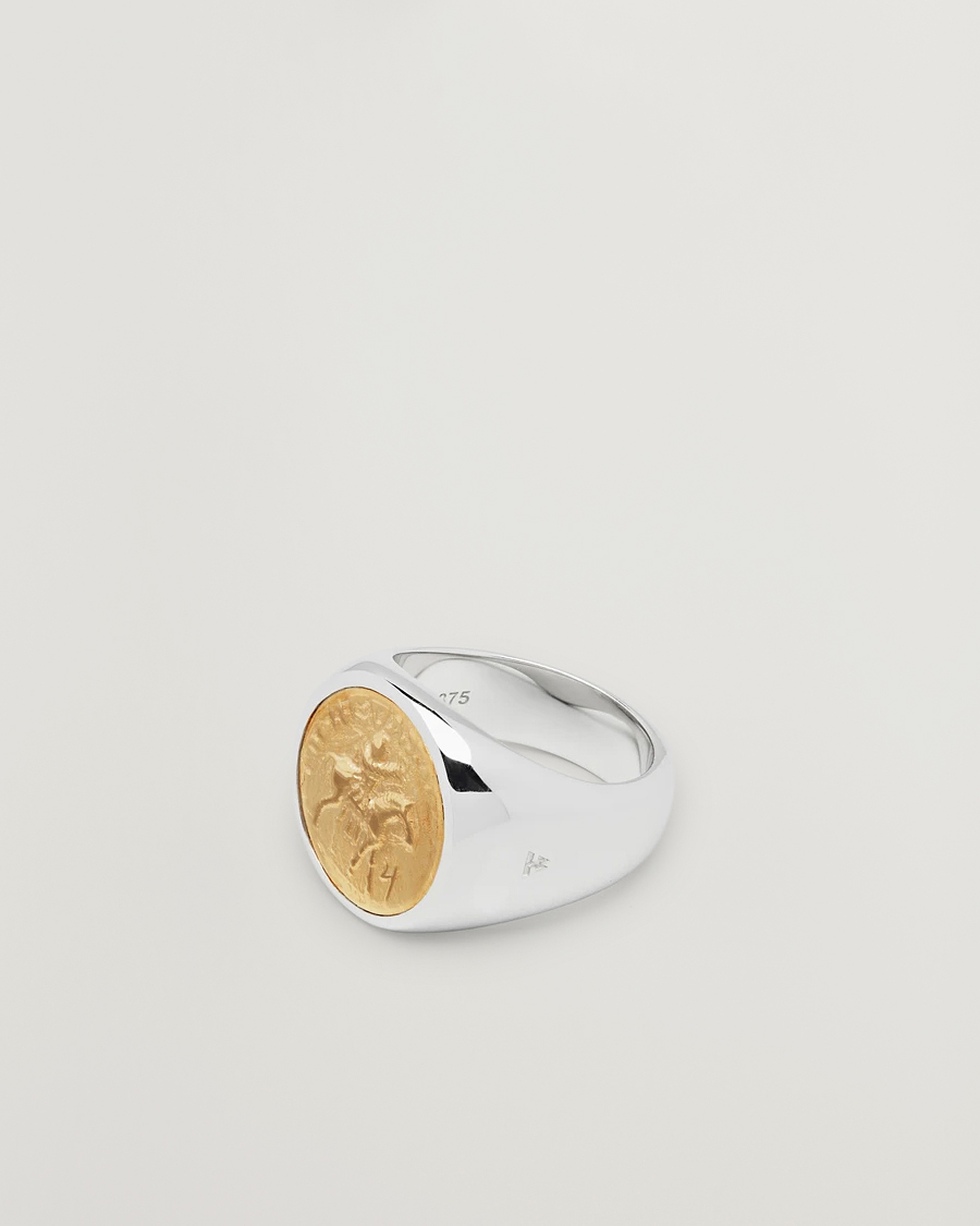 Herr | Smycken | Tom Wood | Coin Pinky Ring Silver/Gold