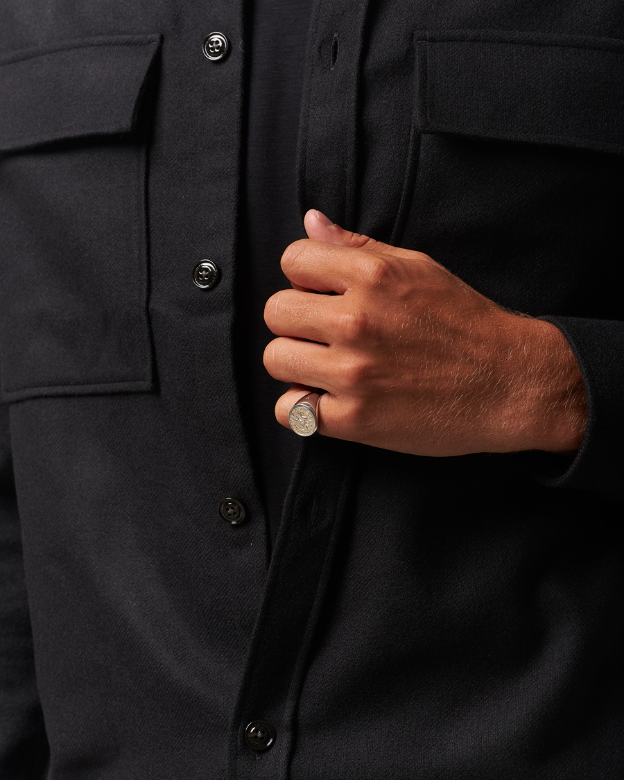 Herr | Smycken | Tom Wood | Coin Pinky Ring Silver/Gold