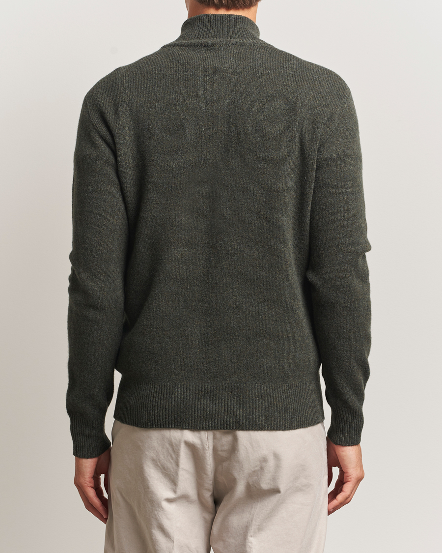 Herr | Tröjor | Altea | Shetland Cardigan Dark Green