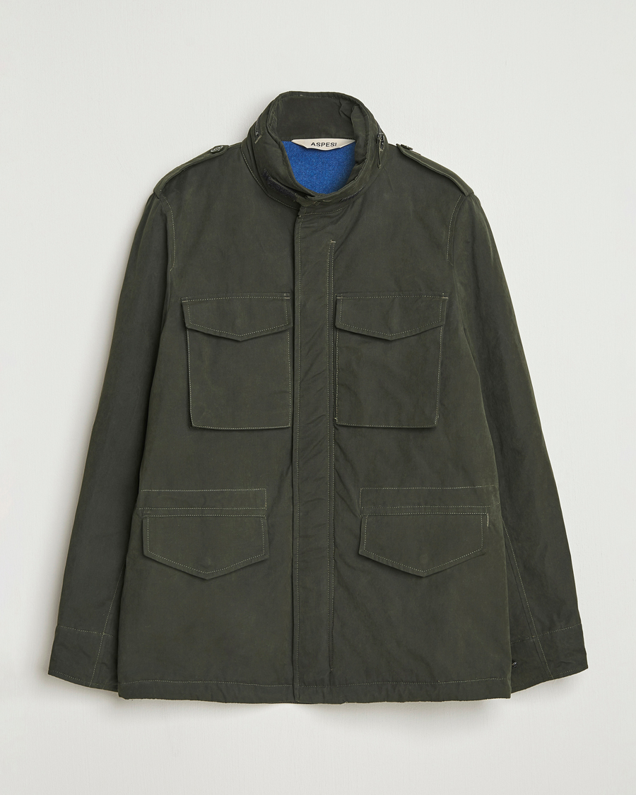 Herr | Jackor | Aspesi | Minifield Cotton Field Jacket Military