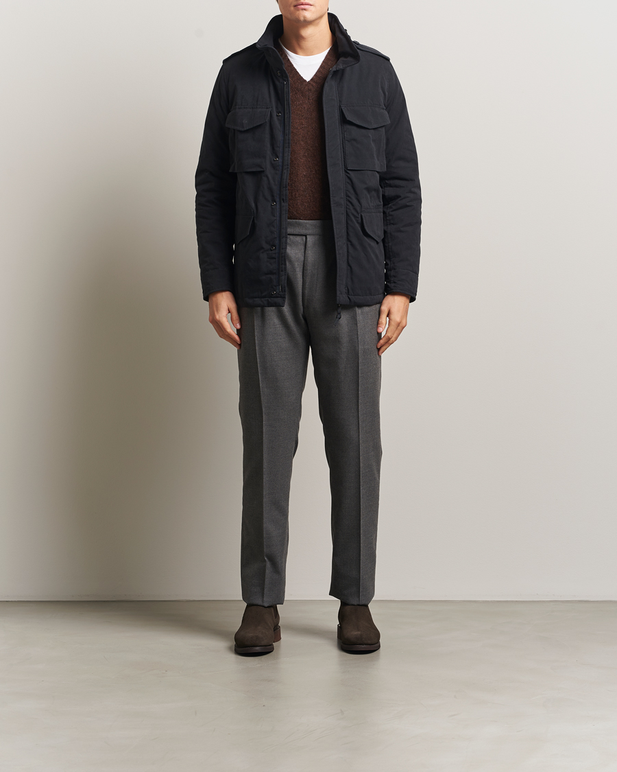 Herr | Jackor | Aspesi | Minifield Cotton Field Jacket Navy