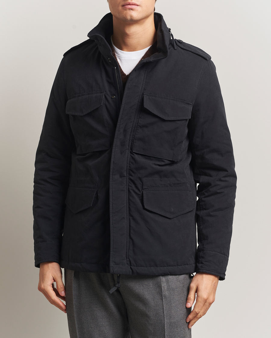 Herr | Jackor | Aspesi | Minifield Cotton Field Jacket Navy