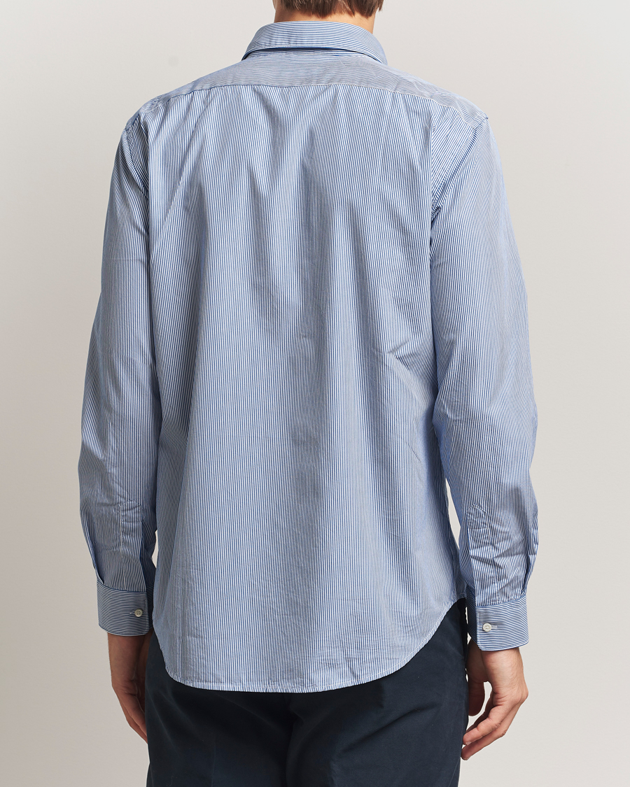 Herr | Skjortor | Aspesi | Striped Poplin Shirt Light Blue