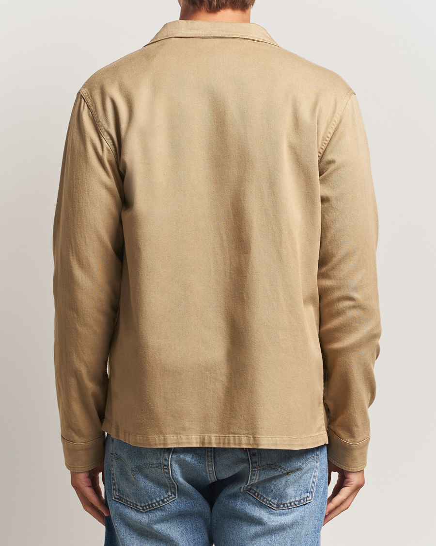 Herr | Skjortor | Aspesi | Twill Cotton Overshirt Beige