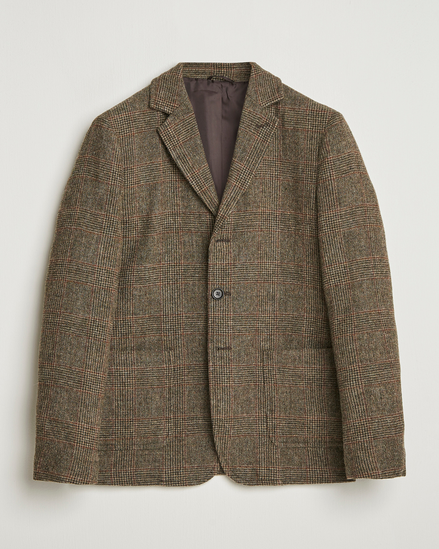 Herr | Kavajer | Aspesi | Harris Tweed Blazer Brown Check