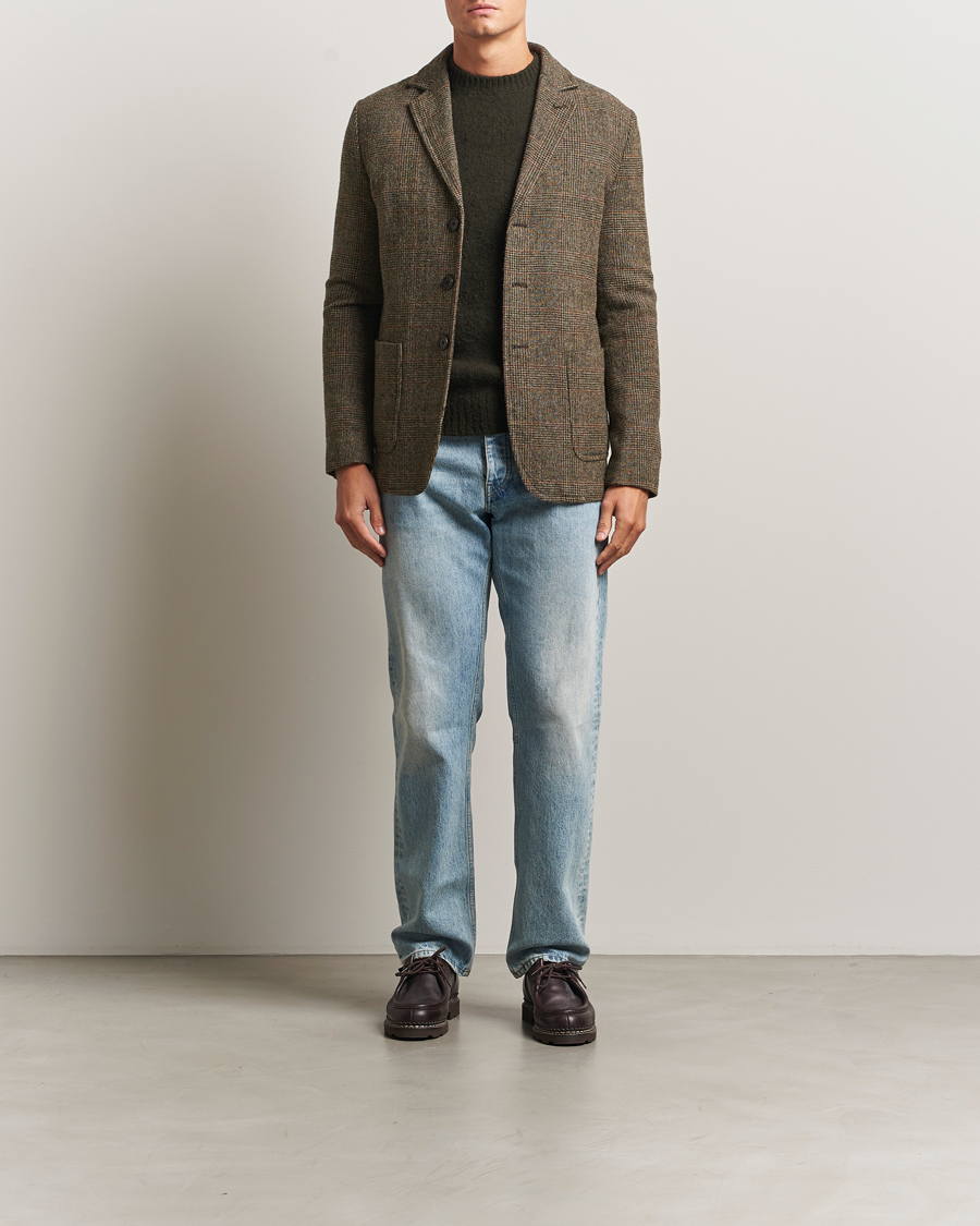 Herr | Kavajer | Aspesi | Harris Tweed Blazer Brown Check
