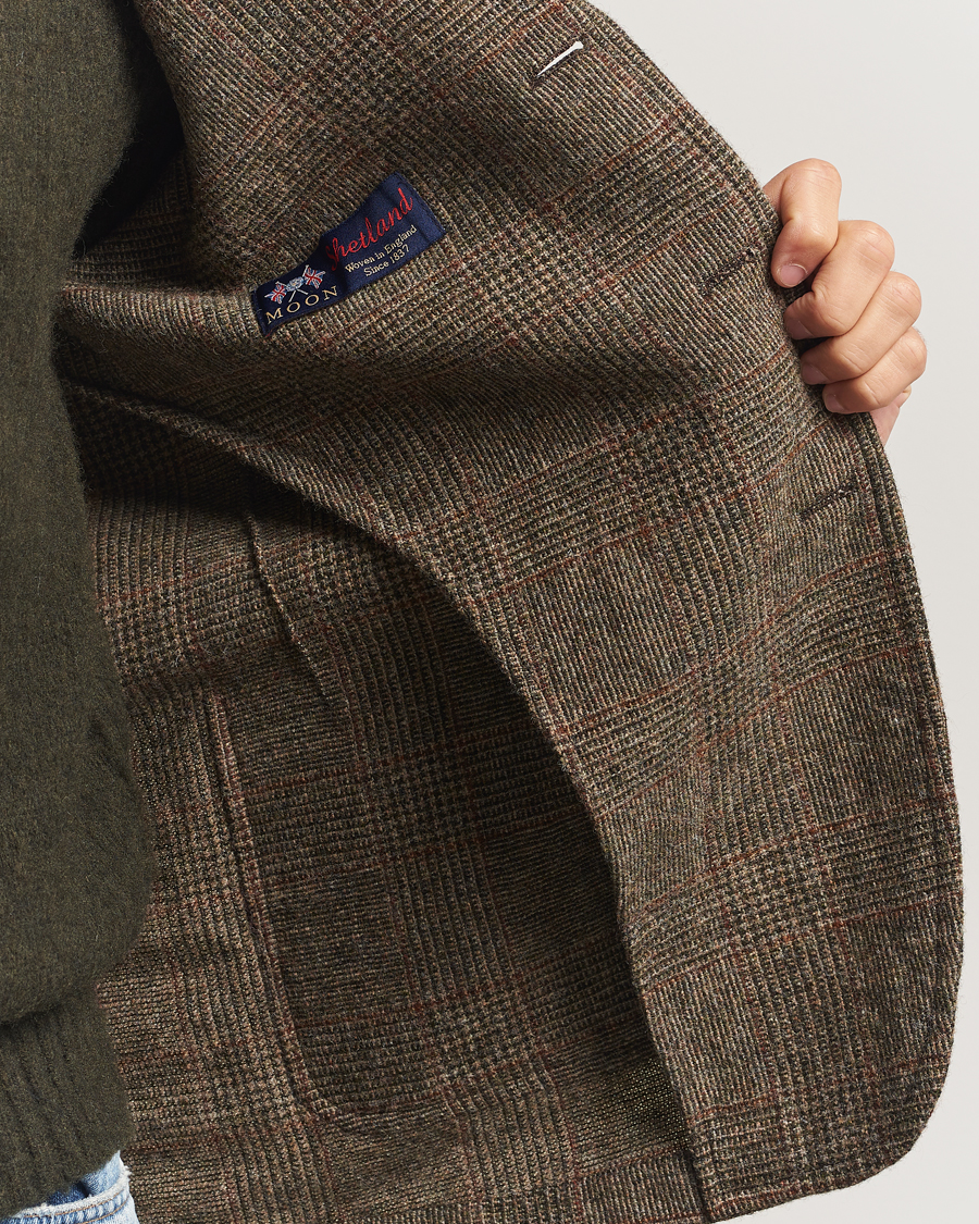 Herr | Kavajer | Aspesi | Harris Tweed Blazer Brown Check