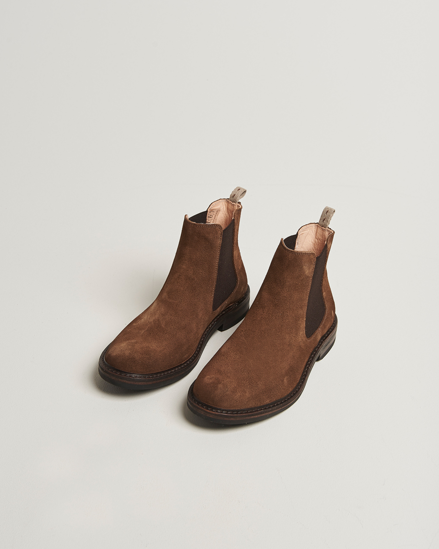 Herr | Kängor | Astorflex | Bitflex Dainite Chelsea Boot Dark Khaki Suede