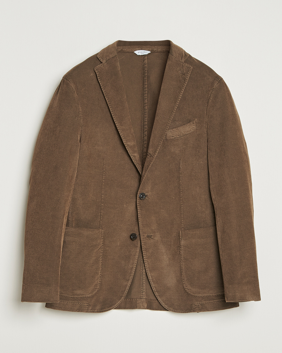 Herr | Kavajer | Boglioli | K Jacket Corduroy Blazer Brown