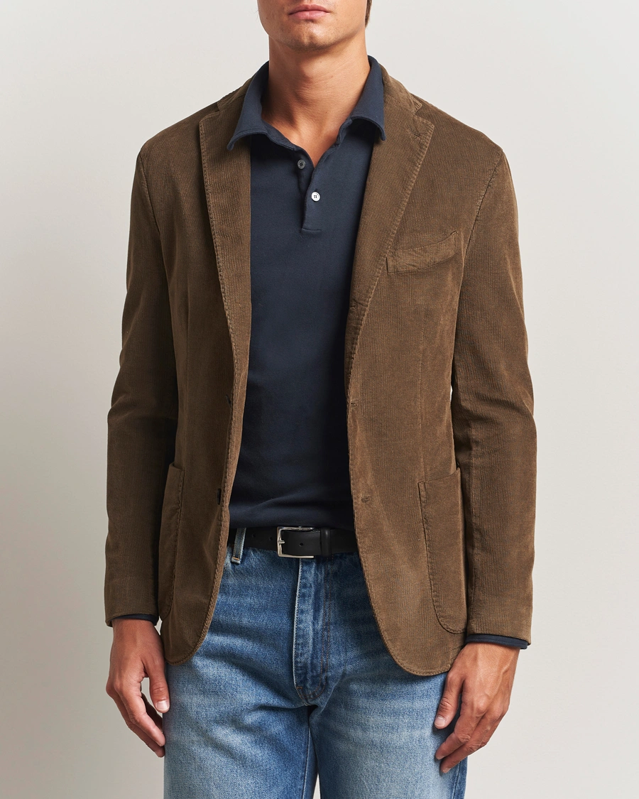 Herr | Kavajer | Boglioli | K Jacket Corduroy Blazer Brown