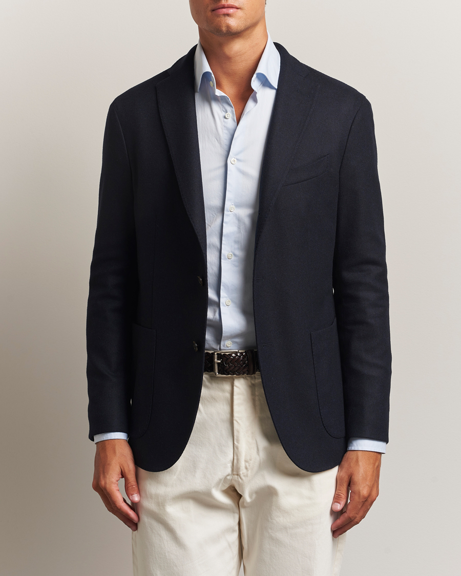 Herr | Kavajer | Boglioli | K Jacket Wool/Cashmere Blazer Navy