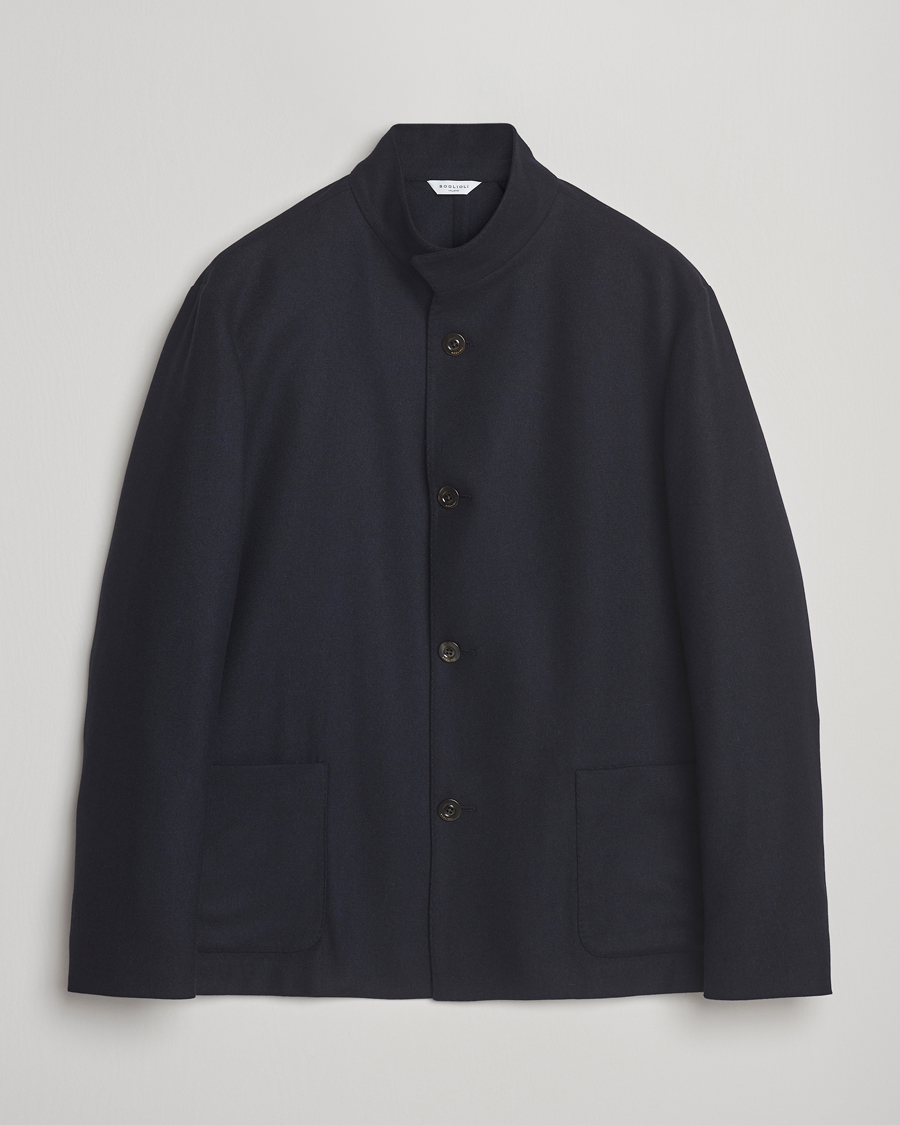 Herr | Jackor | Boglioli | Flannel Painter Jacket Navy