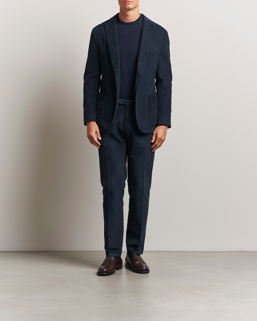 Herr | Kostymer | Boglioli | K Jacket Baby Corduroy Suit Navy