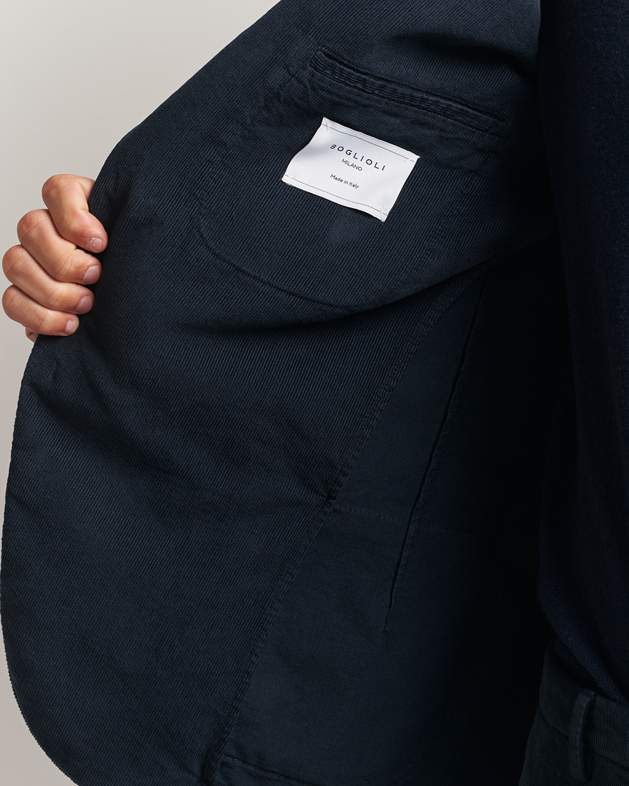 Herr | Kostymer | Boglioli | K Jacket Baby Corduroy Suit Navy