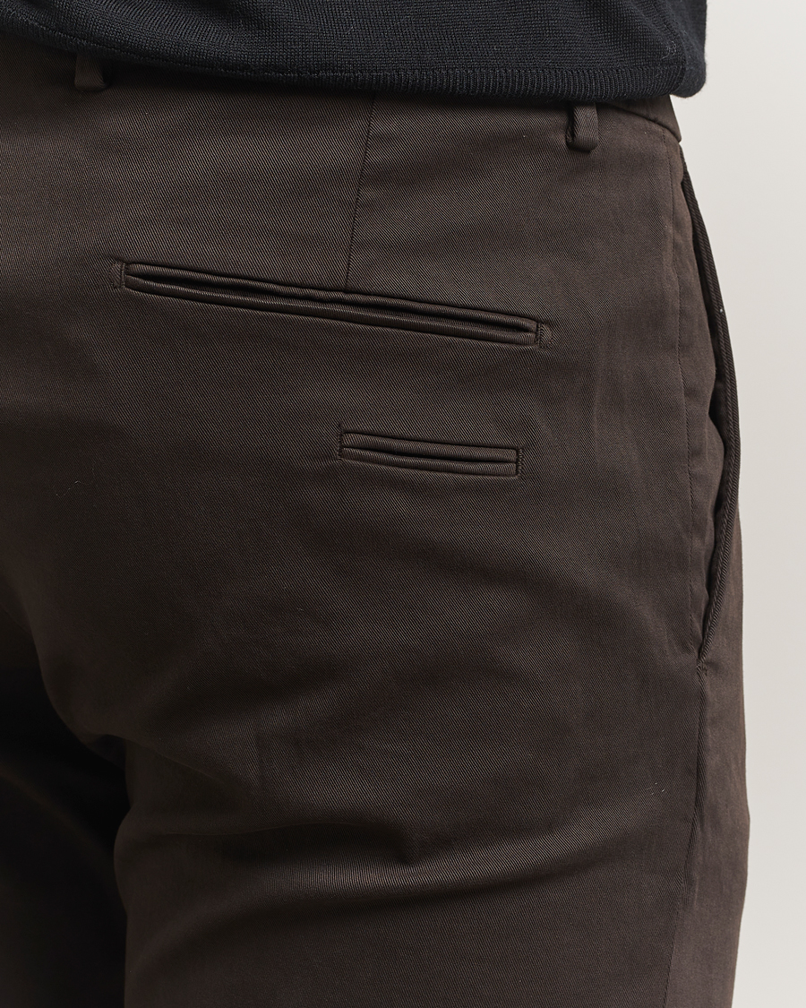 Herr | Byxor | Briglia 1949 | Slim Fit Cotton Stretch Chino Dark Brown