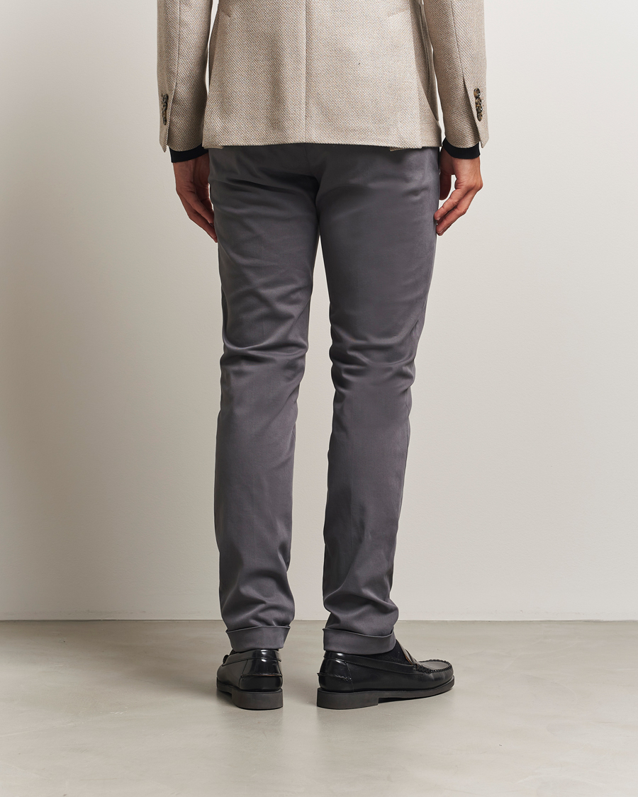 Herr | Byxor | Briglia 1949 | Slim Fit Cotton Stretch Chino Grey