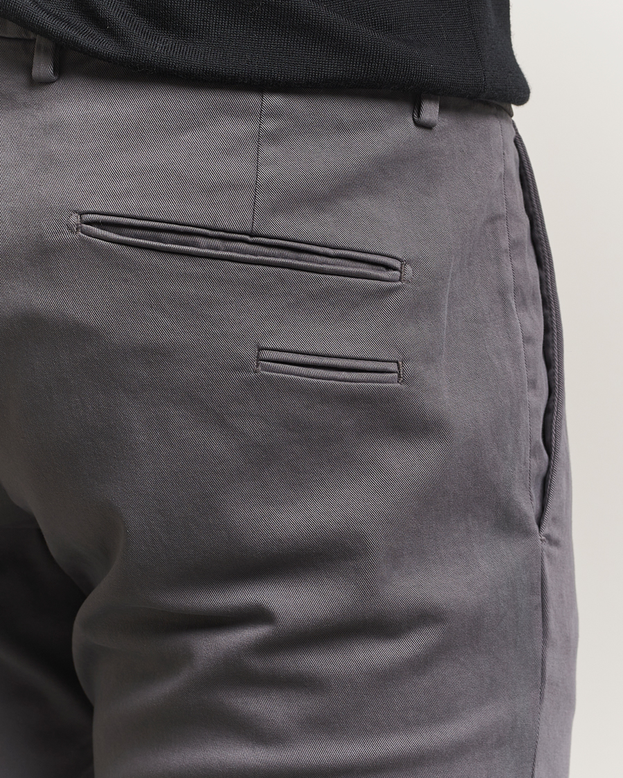 Herr | Byxor | Briglia 1949 | Slim Fit Cotton Stretch Chino Grey