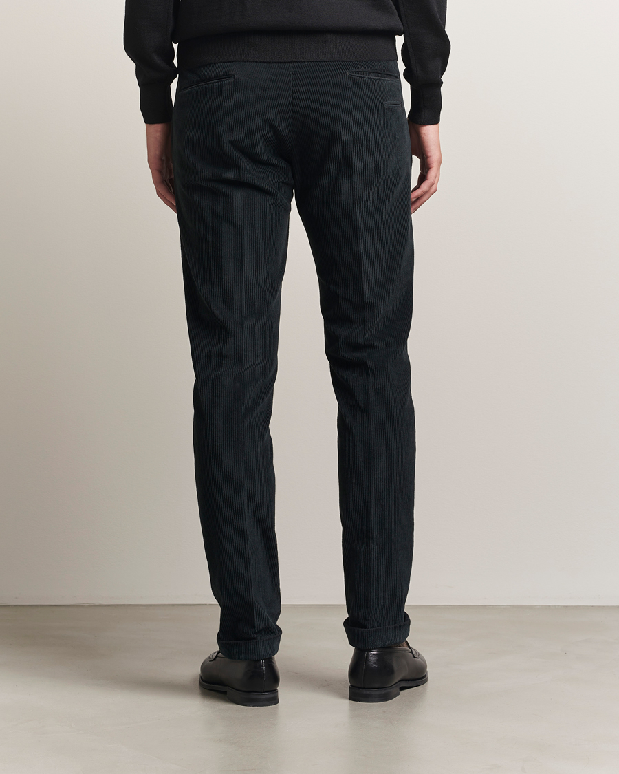 Herr | Byxor | Briglia 1949 | Slim Fit Corduroy Trousers Black