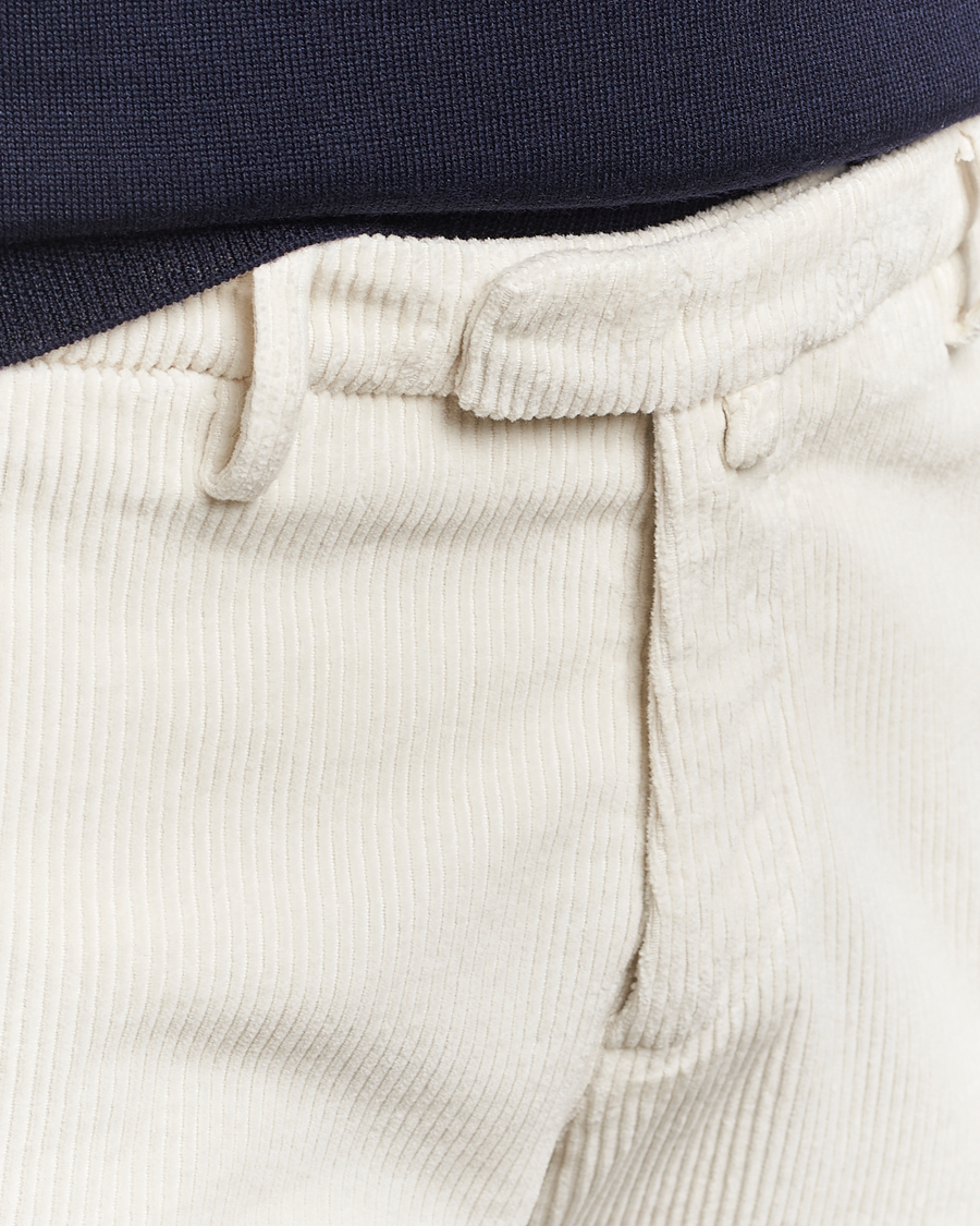 Herr | Byxor | Briglia 1949 | Slim Fit Corduroy Trousers Off White