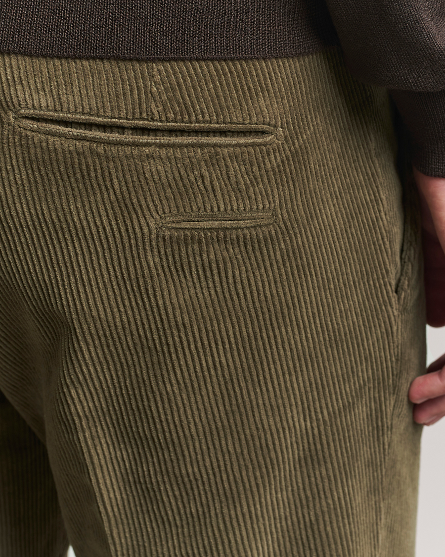 Herr | Byxor | Briglia 1949 | Slim Fit Corduroy Trousers Dark Green
