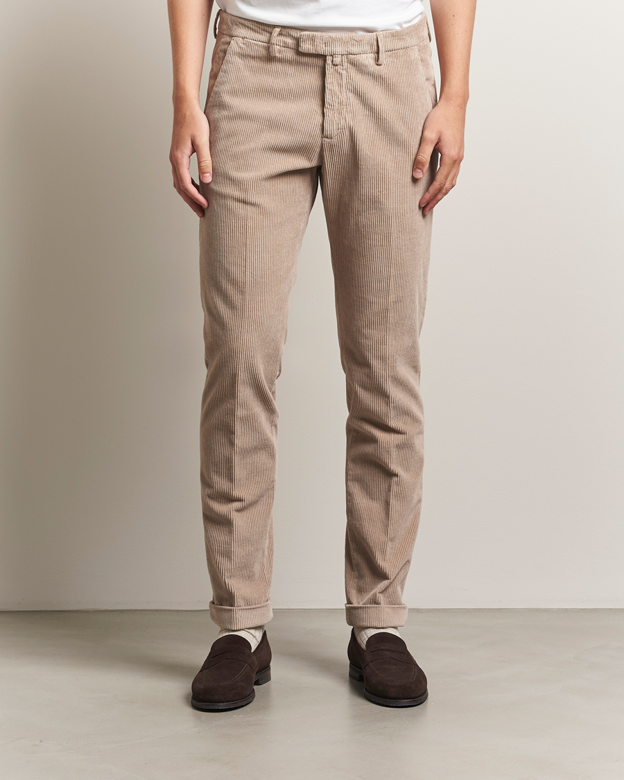 Herr | Byxor | Briglia 1949 | Slim Fit Corduroy Trousers Beige